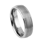 6mm Tungsten Band with Brushed Center & Polished Edges