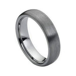 6mm Tungsten Brushed Domed Band