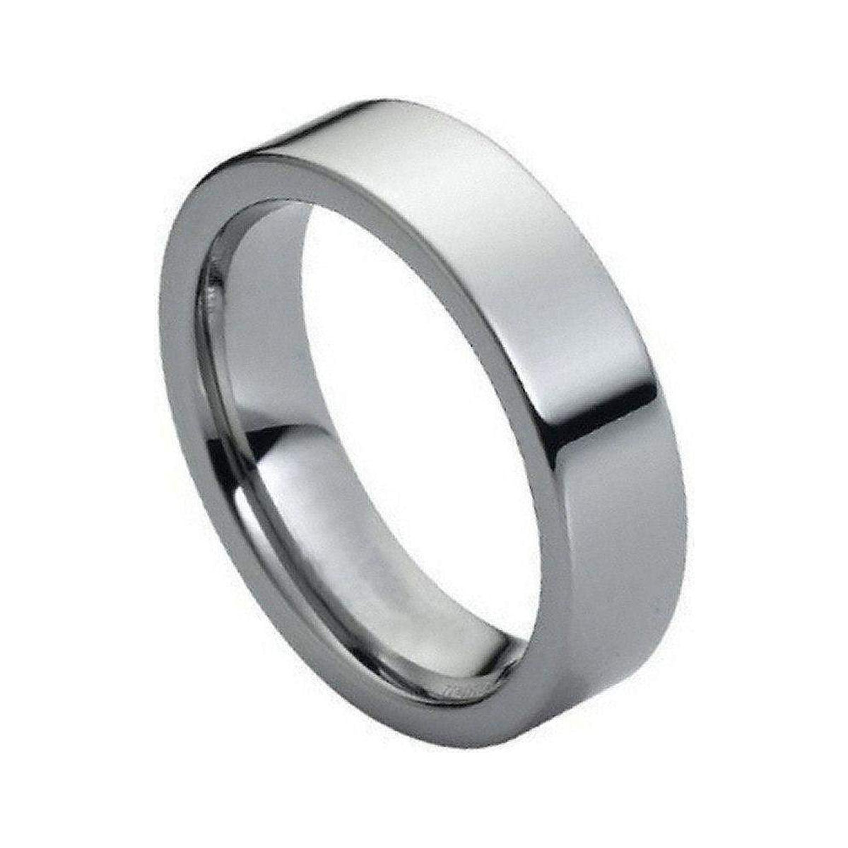 6mm Tungsten High-Polish Flat Band