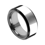 8mm Tungsten High-Polish Band with Black Edges