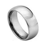 8mm Tungsten High-Polish Domed Band