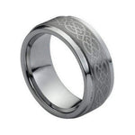 9mm Tungsten Brushed Celtic Band