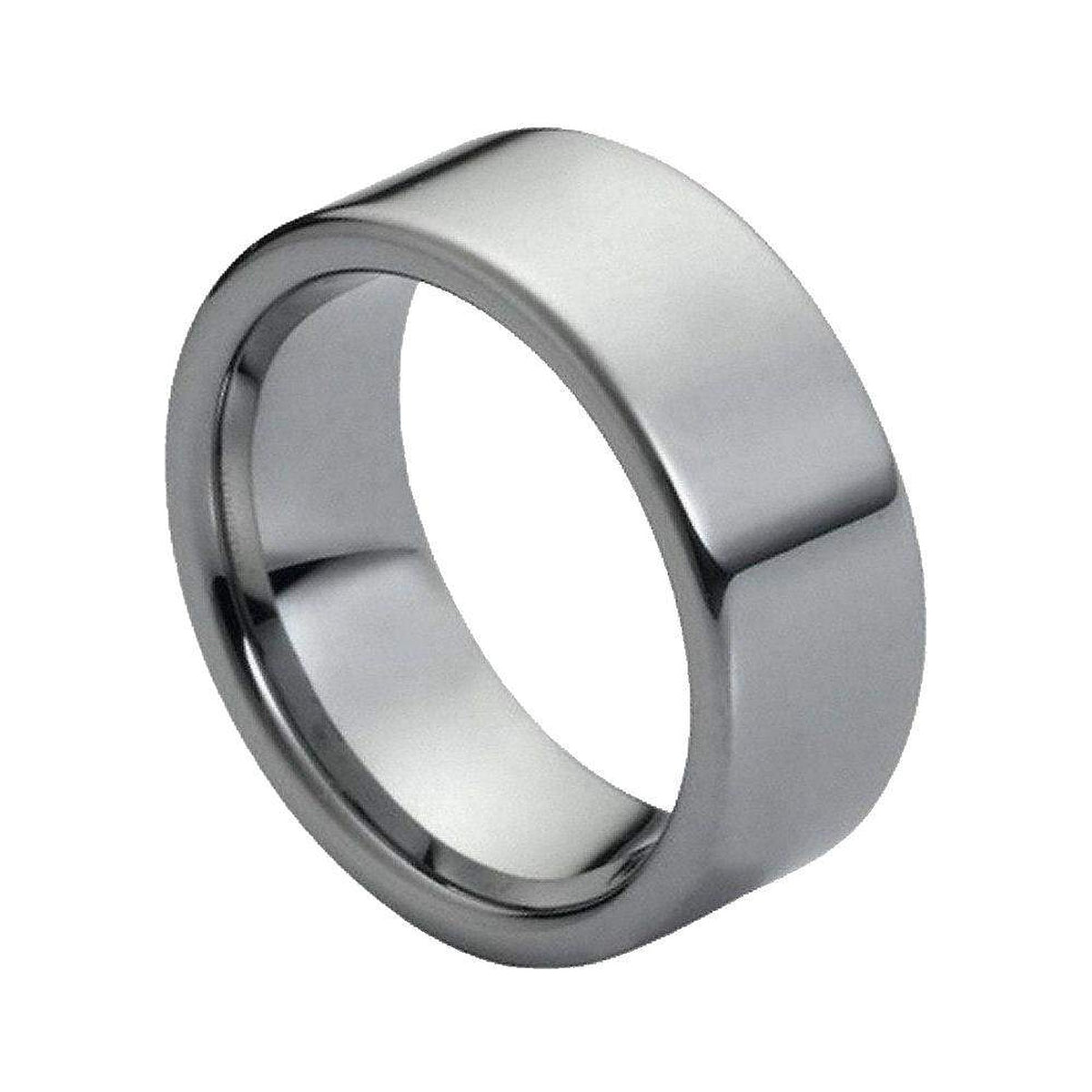 9mm Tungsten High-Polish Flat Band
