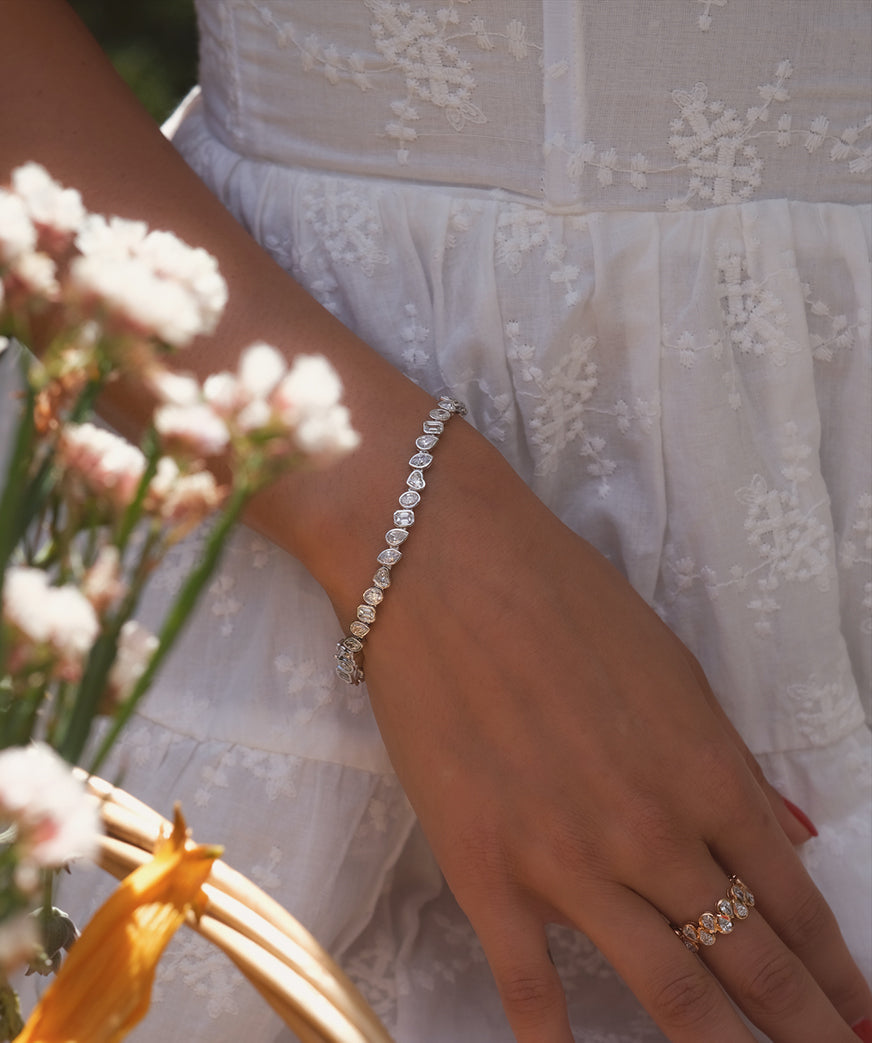 Bezel Set Multi Stone Bracelet - Pasha Fine Jewelry