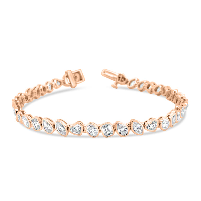 Bezel Set Multi Stone Bracelet - Pasha Fine Jewelry