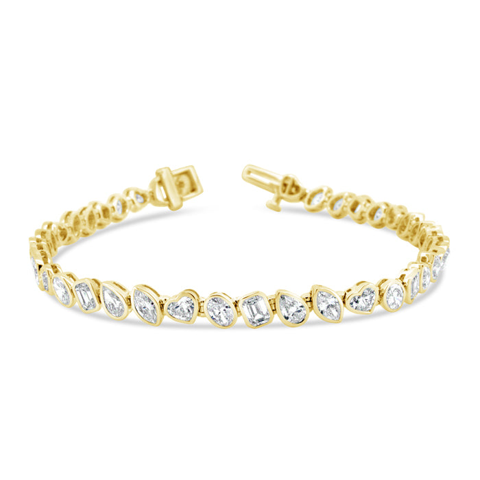 Bezel Set Multi Stone Bracelet - Pasha Fine Jewelry