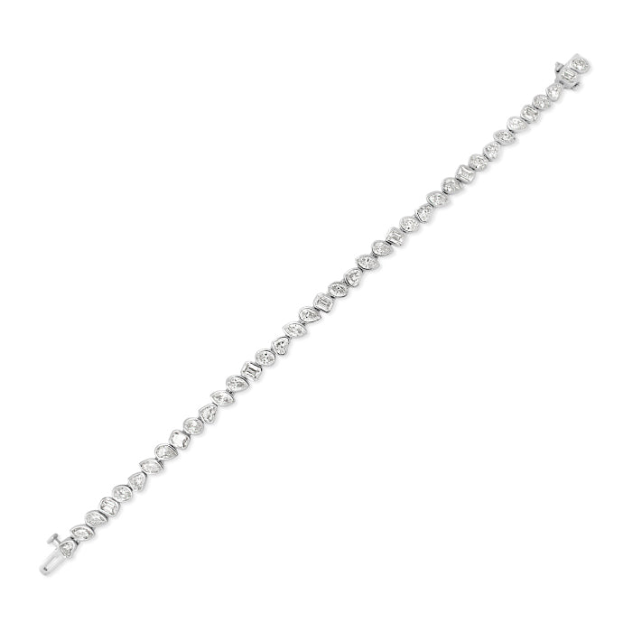 Bezel Set Multi Stone Bracelet - Pasha Fine Jewelry