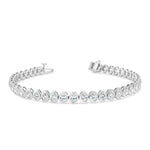 Bezel Set Oval Tennis Bracelet - Pasha Fine Jewelry