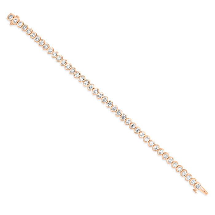 Bezel Set Oval Tennis Bracelet - Pasha Fine Jewelry