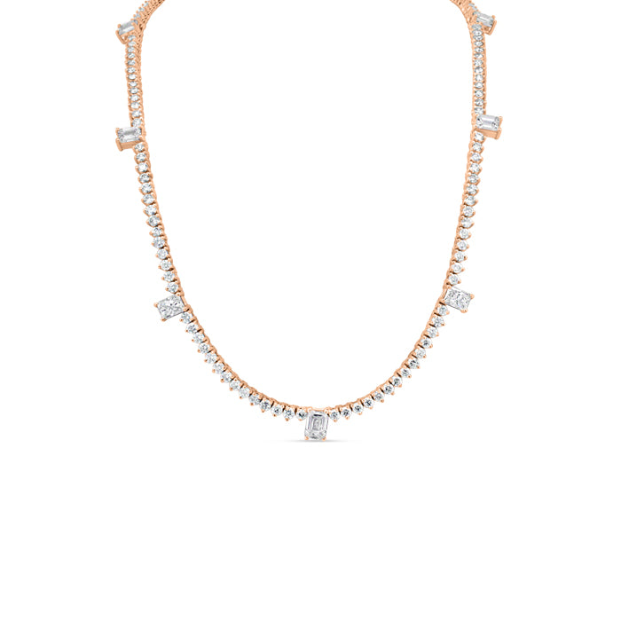 emerald tennis necklace