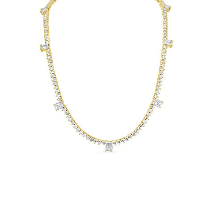 7 Emerald Tennis Necklace - Pasha Fine Jewelry