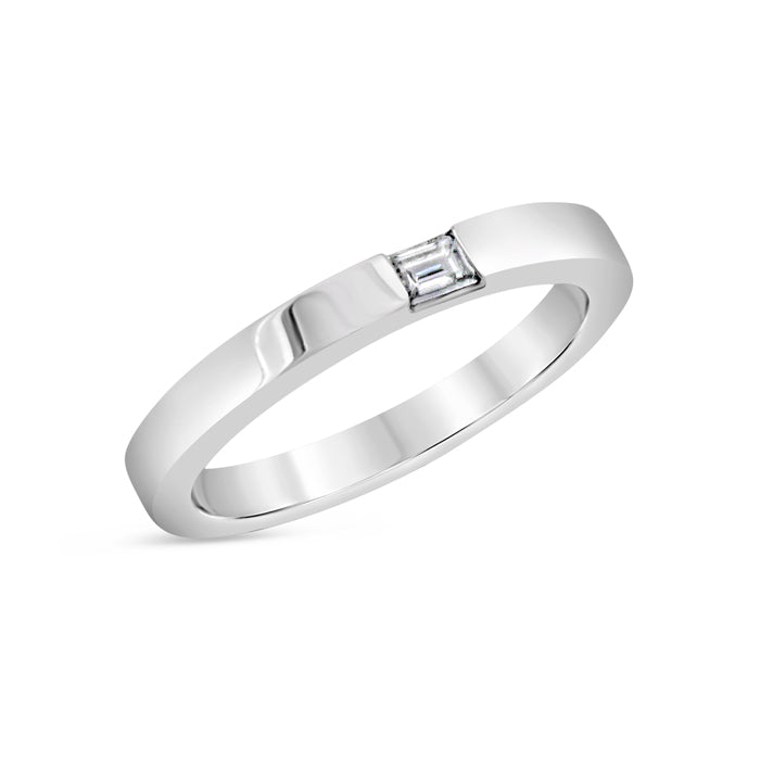 Single Baguette Diamond Ring - Pasha Fine Jewelry