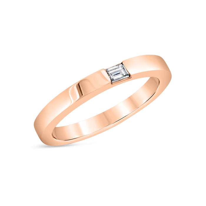Single Baguette Diamond Ring - Pasha Fine Jewelry