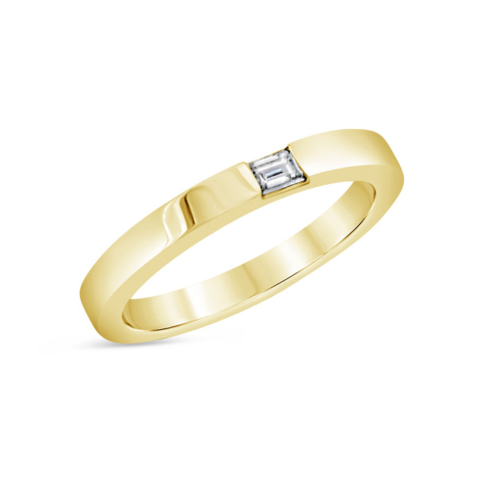 single diamond band