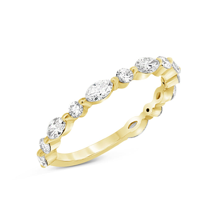 marquise and round band