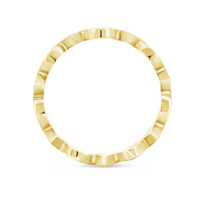 Scallop & Square Eternity Band - Pasha Fine Jewelry