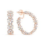 Floral Inside and Out Hoops - Pasha Fine Jewelry