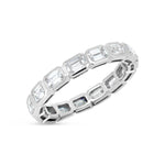 East/West Emerald Eternity Band - Pasha Fine Jewelry