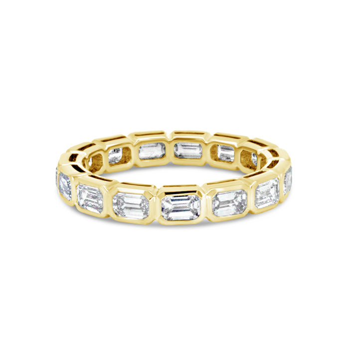East/West Emerald Eternity Band - Pasha Fine Jewelry