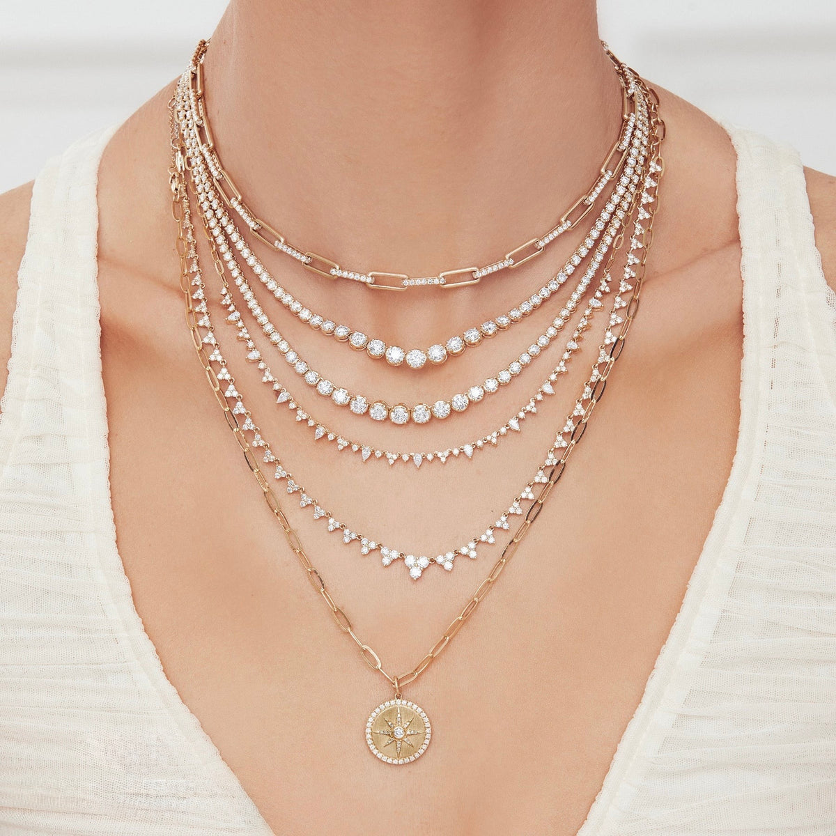 Pear Diamond Necklace - Pasha Fine Jewelry