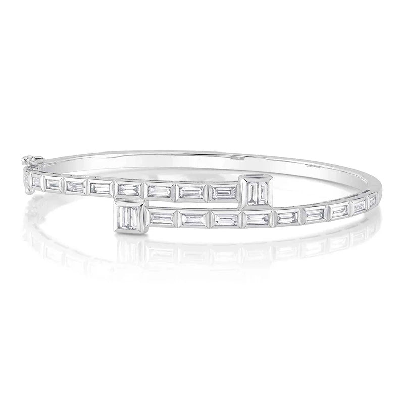 Baguette Bezel Bangle - Pasha Fine Jewelry