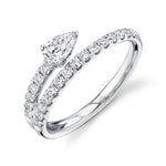 Pear + Pavé Wrap Ring - Pasha Fine Jewelry