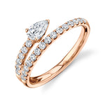 Pear + Pavé Wrap Ring - Pasha Fine Jewelry