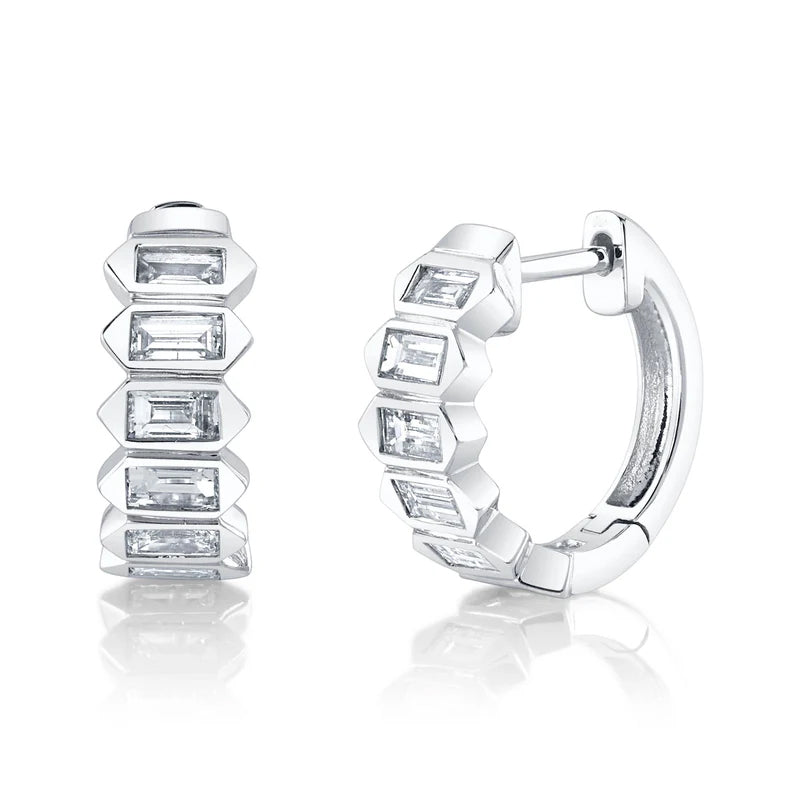 Emerald Huggie Earrings - Pasha Fine Jewelry