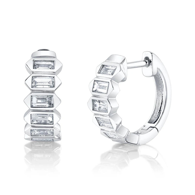 Emerald Huggie Earrings - Pasha Fine Jewelry