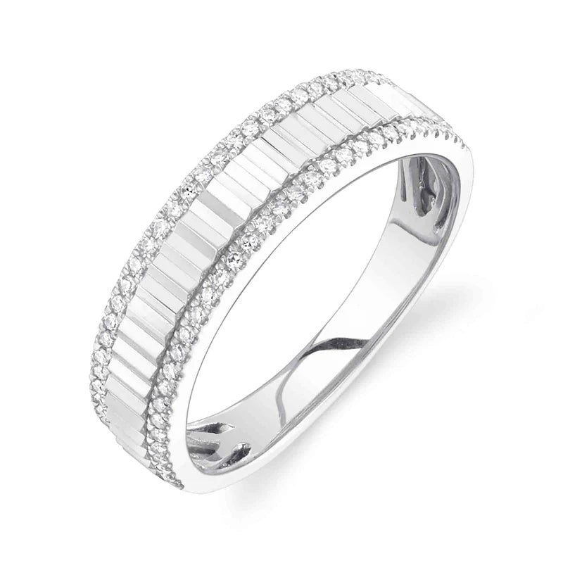 Fluted Pavé Band - Pasha Fine Jewelry