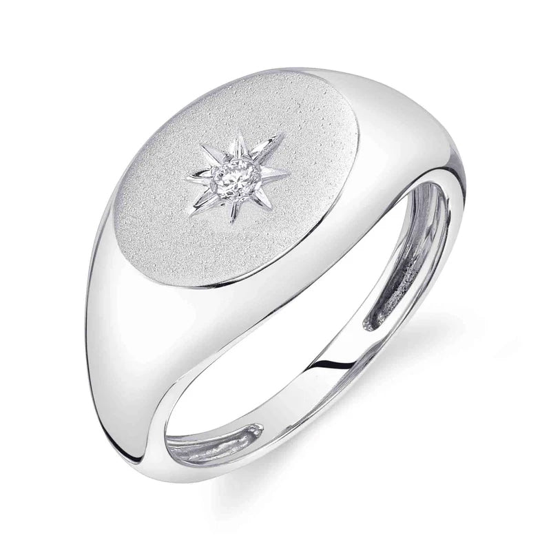 Starburt Signet Ring - Pasha Fine Jewelry