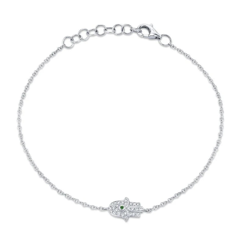 diamond hamsa bracelet