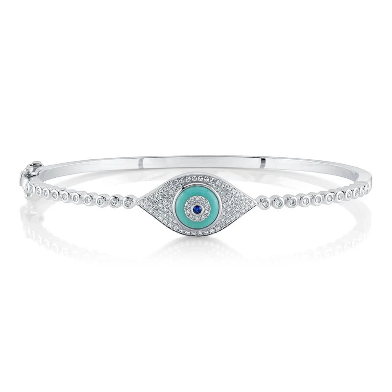 Evil Eye Bangle - Pasha Fine Jewelry