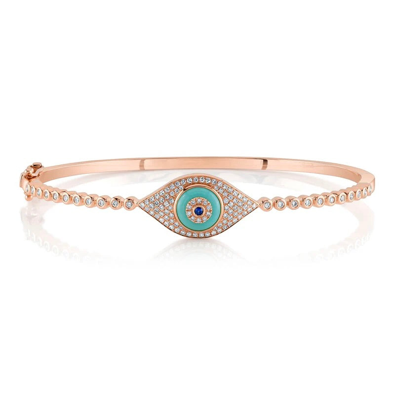 Evil Eye Bangle - Pasha Fine Jewelry