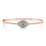 Evil Eye Bangle - Pasha Fine Jewelry