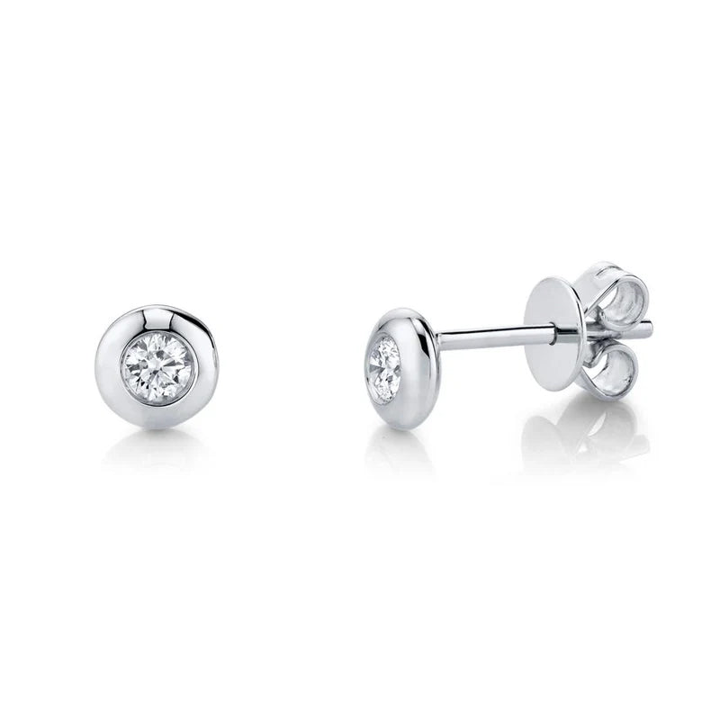 Bezel Stud Earring - Pasha Fine Jewelry