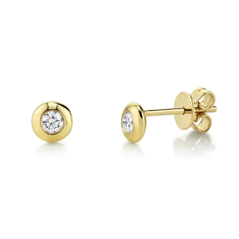 Bezel Stud Earring - Pasha Fine Jewelry