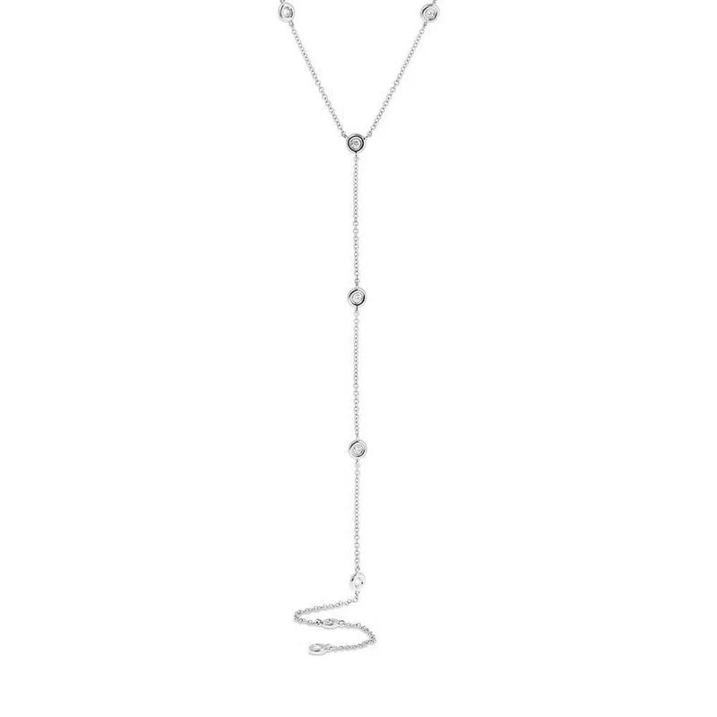 Diamond Lariat Necklace - Pasha Fine Jewelry