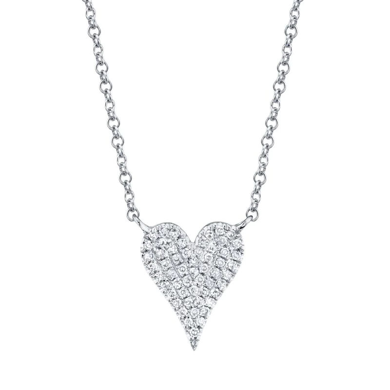Pavé Heart Necklace - Pasha Fine Jewelry