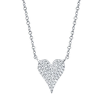 Pavé Heart Necklace - Pasha Fine Jewelry