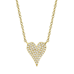 Pavé Heart Necklace - Pasha Fine Jewelry