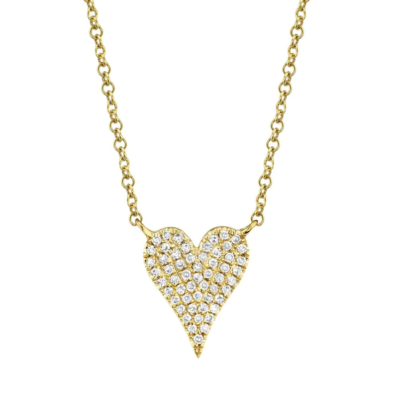 Pavé Heart Necklace - Pasha Fine Jewelry
