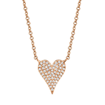 Pavé Heart Necklace - Pasha Fine Jewelry