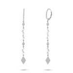 Diamond Baguette Drop Earrings - Pasha Fine Jewelry