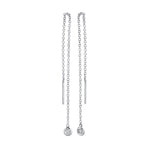 Diamond Bezel Ear Threader - Pasha Fine Jewelry