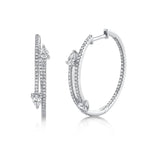 Pear Diamond Hoops - Pasha Fine Jewelry