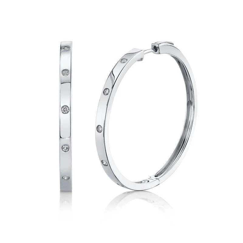 Diamond Hoop Earring - Pasha Fine Jewelry