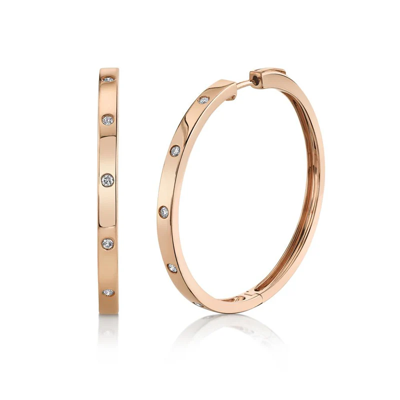 Diamond Hoop Earring - Pasha Fine Jewelry
