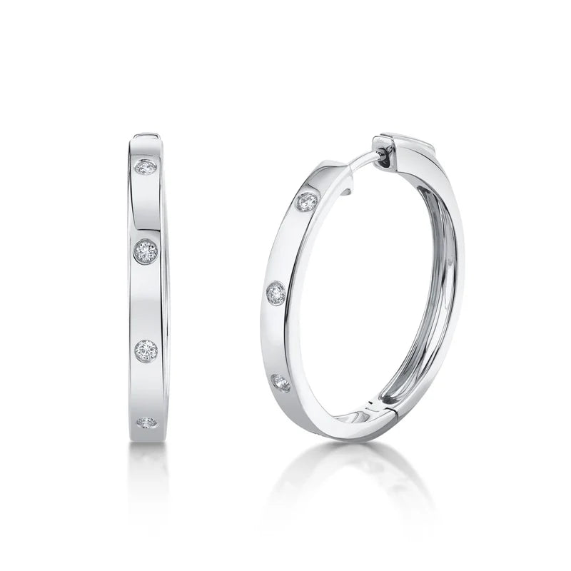 Diamond Hoop Earring - Pasha Fine Jewelry