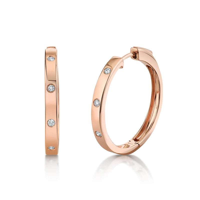Diamond Hoop Earring - Pasha Fine Jewelry